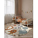 Rond kindervloerkleed - Adventures Savanna Creme/Kleurrijk Rond kindervloerkleed - Adventures Savanna Creme/Kleurrijk