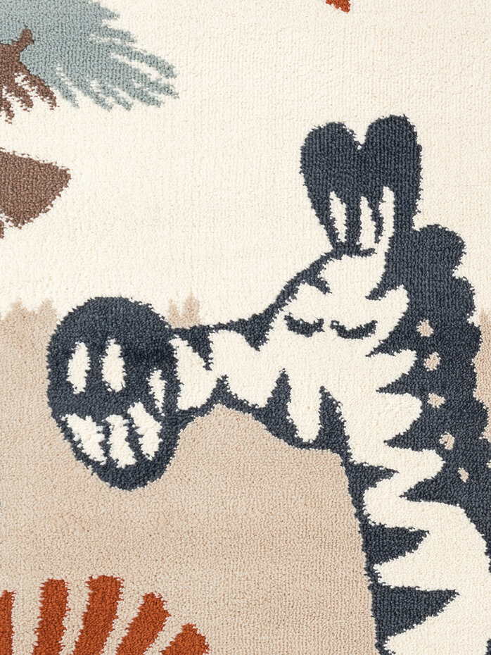 Rond kindervloerkleed - Adventures Savanna Creme/Kleurrijk Rond kindervloerkleed - Adventures Savanna Creme/Kleurrijk