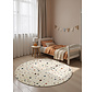 Rond kindervloerkleed - Adventures Funny Squares Creme/Kleurrijk