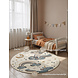 Rond kindervloerkleed - Adventures Eenhoorn Creme/Kleurrijk Rond kindervloerkleed - Adventures Eenhoorn Creme/Kleurrijk