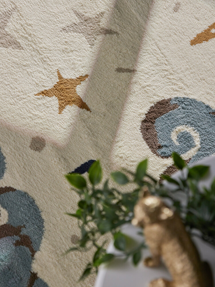 Rond kindervloerkleed - Adventures Eenhoorn Creme/Kleurrijk Rond kindervloerkleed - Adventures Eenhoorn Creme/Kleurrijk