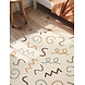 Rond kindervloerkleed - Adventures Fiete Creme/Kleurrijk Rond kindervloerkleed - Adventures Fiete Creme/Kleurrijk