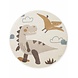 Rond kindervloerkleed - Adventures Dino Creme/Kleurrijk Rond kindervloerkleed - Adventures Dino Creme/Kleurrijk