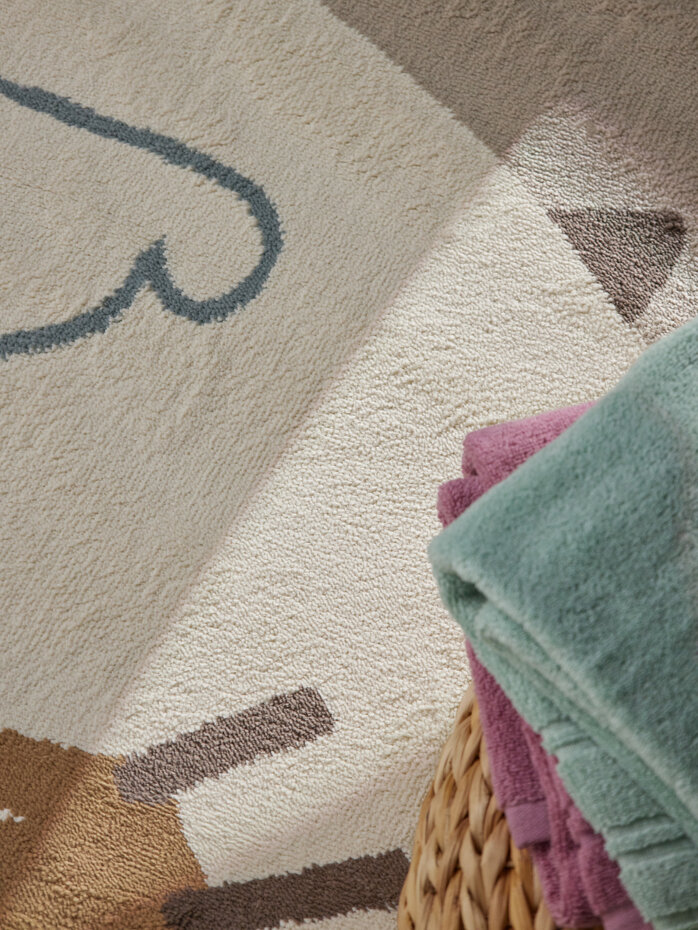 Rond kindervloerkleed - Adventures Dino Creme/Kleurrijk Rond kindervloerkleed - Adventures Dino Creme/Kleurrijk