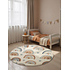 Rond kindervloerkleed - Adventures Bowie Creme/Kleurrijk Rond kindervloerkleed - Adventures Bowie Creme/Kleurrijk