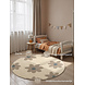 Rond kindervloerkleed - Adventures Bloomy Creme/Kleurrijk Rond kindervloerkleed - Adventures Bloomy Creme/Kleurrijk