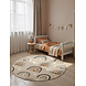Rond kindervloerkleed - Adventures Bowie Beige/Kleurrijk Rond kindervloerkleed - Adventures Bowie Beige/Kleurrijk