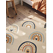 Rond kindervloerkleed - Adventures Bowie Beige/Kleurrijk Rond kindervloerkleed - Adventures Bowie Beige/Kleurrijk