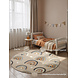 Rond kindervloerkleed - Adventures Bowie Beige/Kleurrijk Rond kindervloerkleed - Adventures Bowie Beige/Kleurrijk