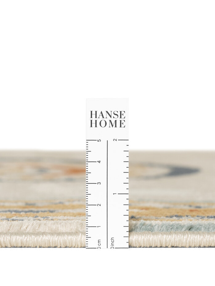Rond kindervloerkleed - Adventures Bowie Beige/Kleurrijk Rond kindervloerkleed - Adventures Bowie Beige/Kleurrijk