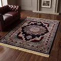 Isfahan vloerkleed - Oosters Medaillon Klassiek - Blauw / Rood