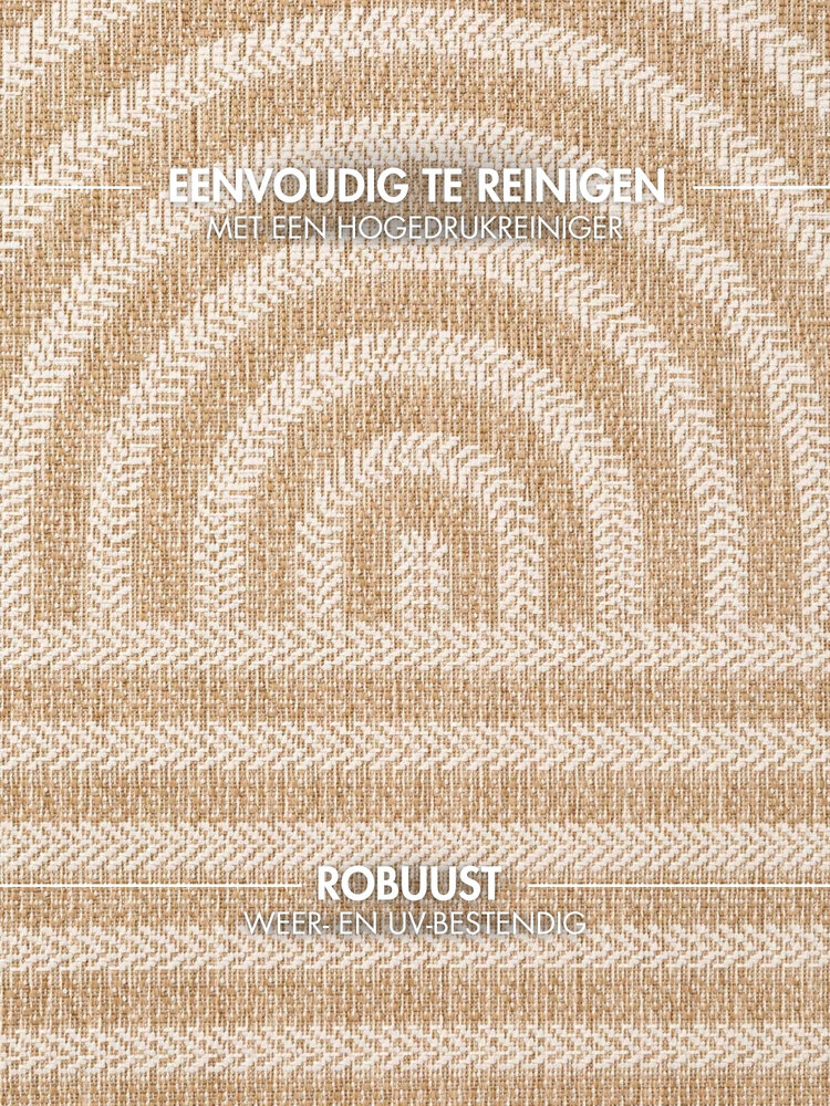 Ovaal buitenkleed - Haringey Naturel/Wit Ovaal buitenkleed - Haringey Naturel/Wit