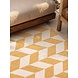 Buitenkleed - Haringey Terrick Okergeel/Wit