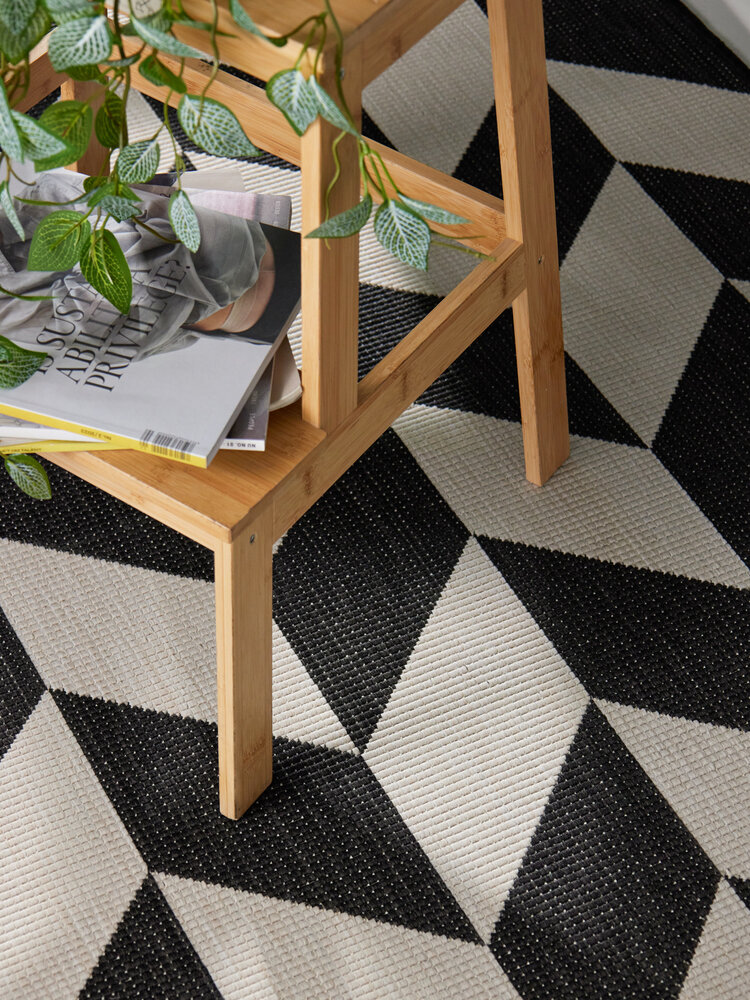 Buitenkleed - Haringey Terrick Zwart/Wit
