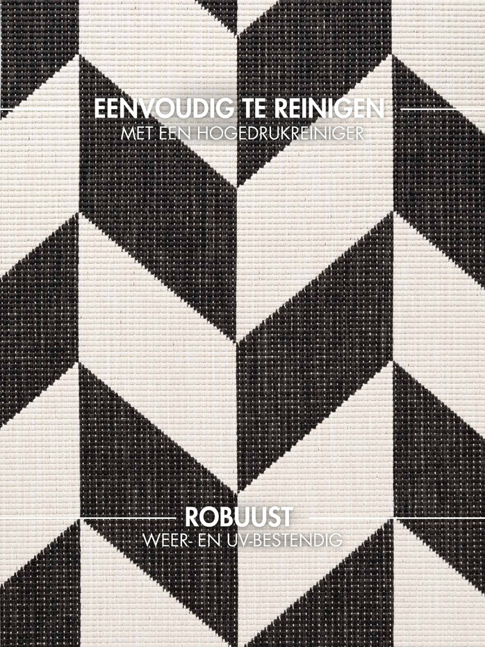 Buitenkleed - Haringey Terrick Zwart/Wit