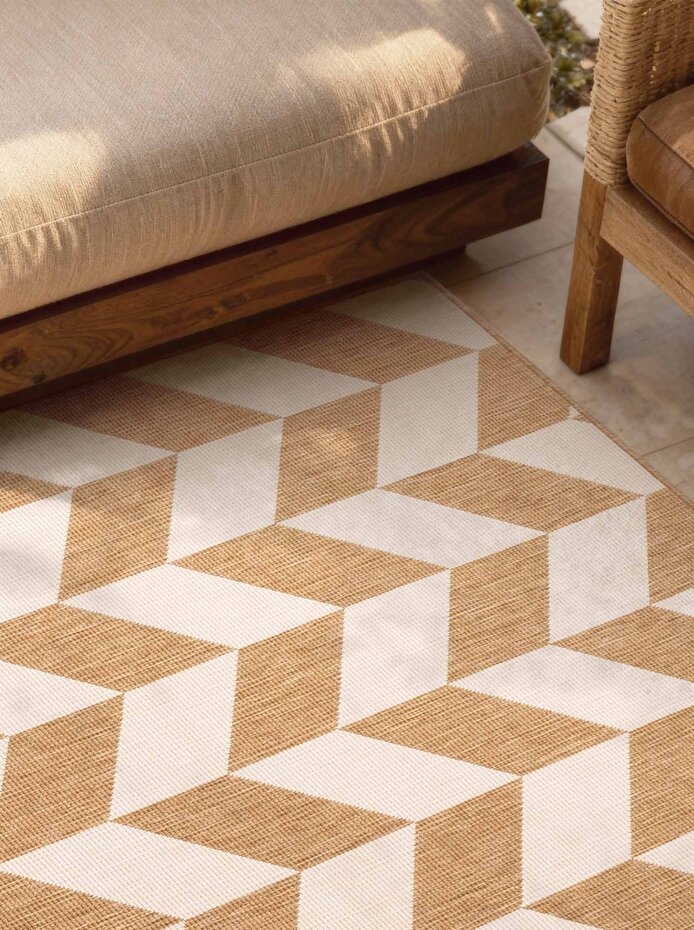Buitenkleed - Haringey Terrick Naturel/Wit