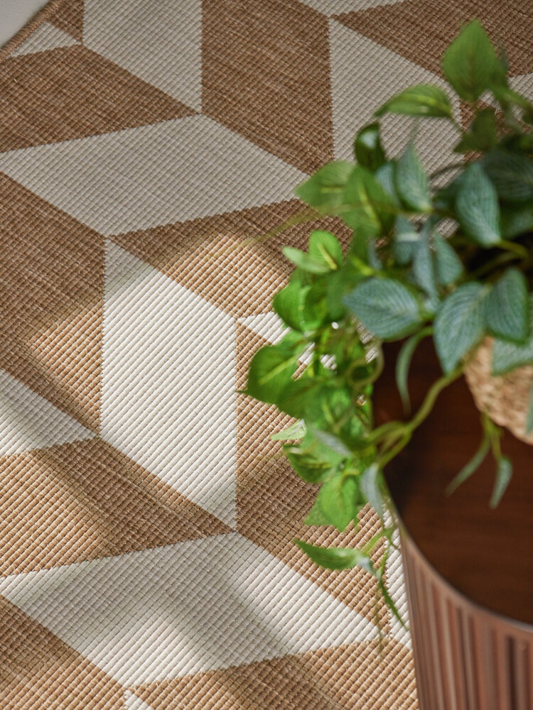 Buitenkleed - Haringey Terrick Naturel/Wit