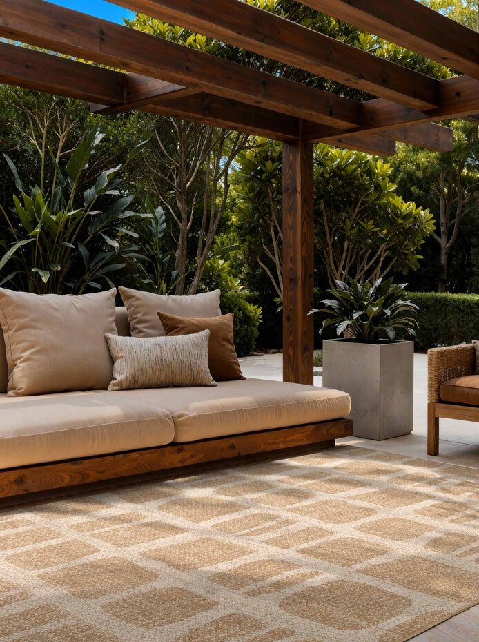 Buitenkleed - Haringey Ruskin Naturel/Beige
