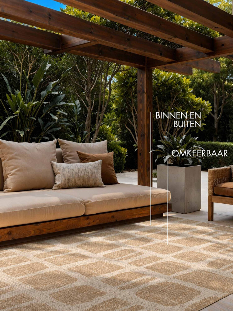 Buitenkleed - Haringey Ruskin Naturel/Beige