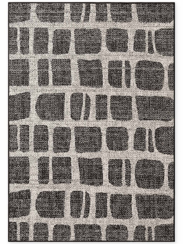 Buitenkleed - Haringey Ruskin Zwart/Wit