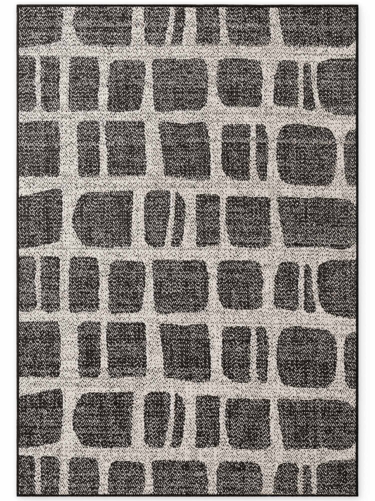 Buitenkleed - Haringey Ruskin Zwart/Wit