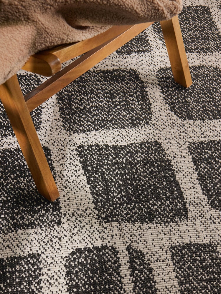 Buitenkleed - Haringey Ruskin Zwart/Wit