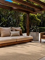 Buitenkleed - Haringey Linley Naturel/Wit