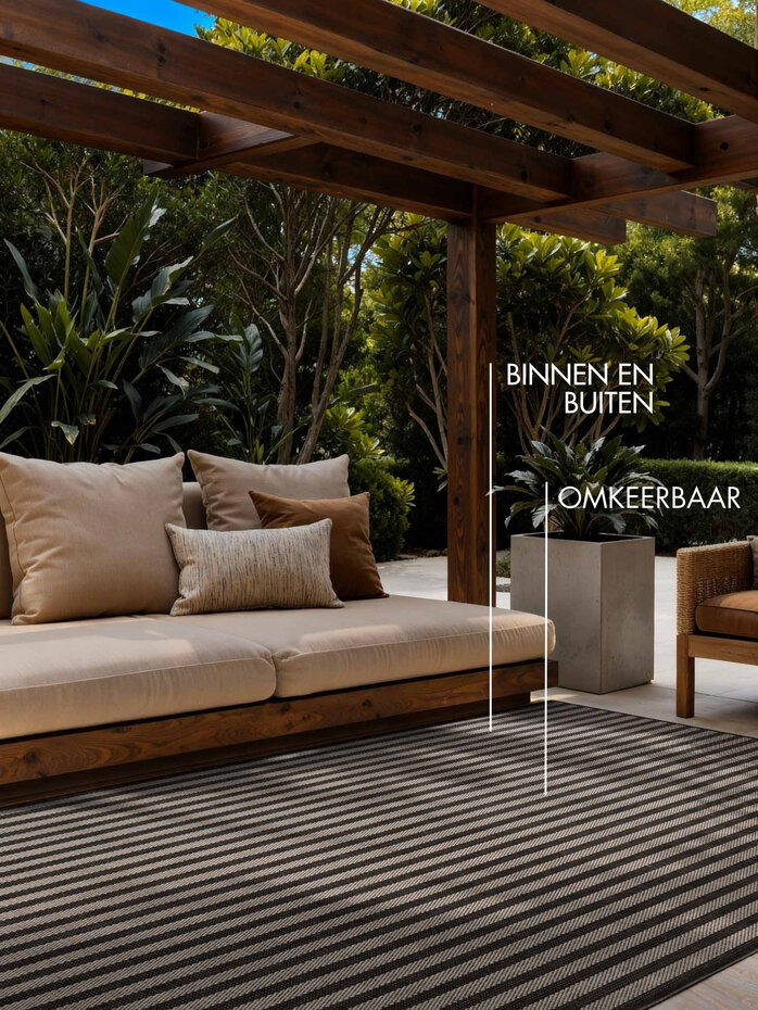 Buitenkleed - Haringey Linley Zwart/Wit Buitenkleed - Haringey Linley Zwart/Wit