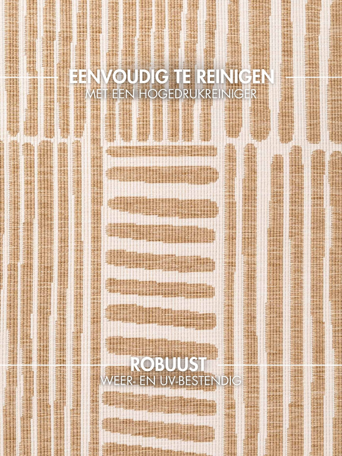 Rond buitenkleed - Haringey Bounds Naturel/Wit Rond buitenkleed - Haringey Bounds Naturel/Wit