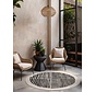 Rond buitenkleed - Haringey Bounds Zwart/Wit