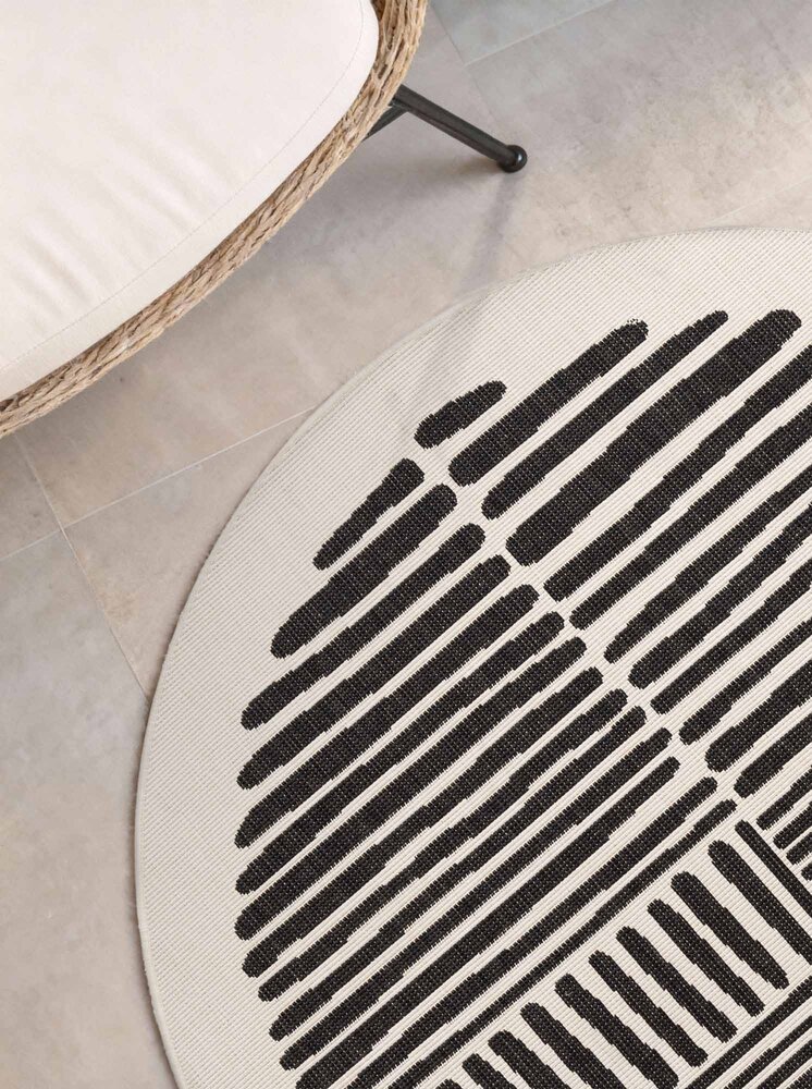 Rond buitenkleed - Haringey Bounds Zwart/Wit