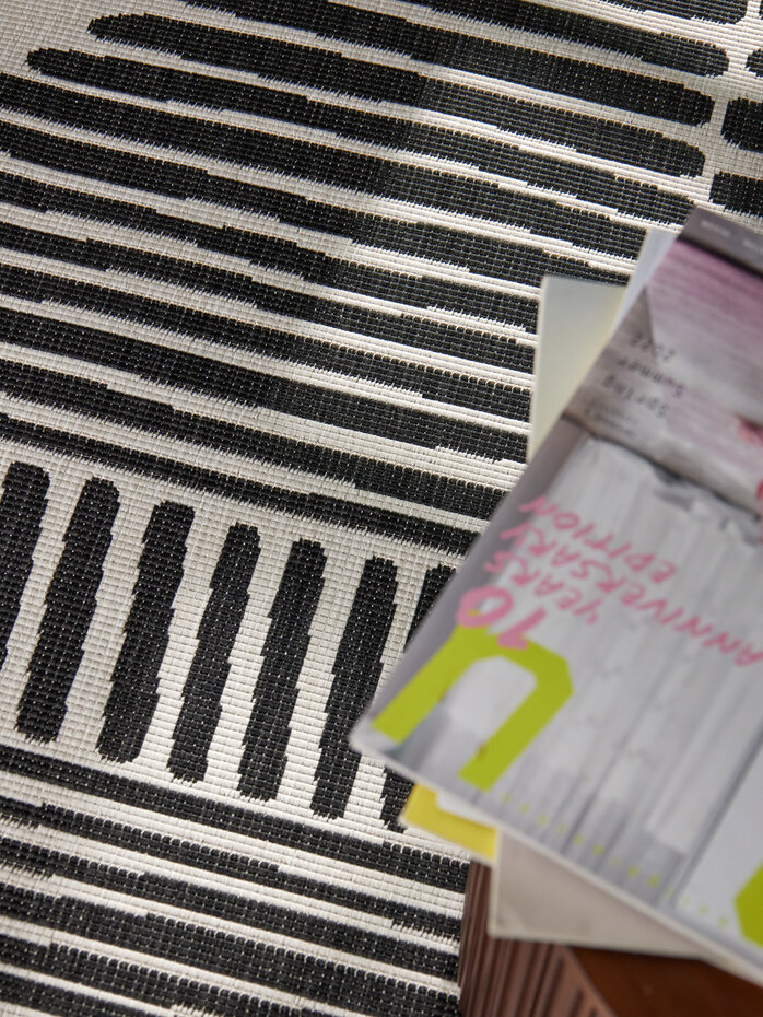 Rond buitenkleed - Haringey Bounds Zwart/Wit