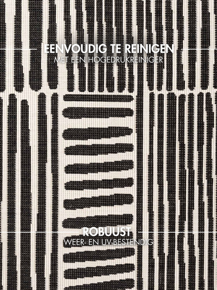 Rond buitenkleed - Haringey Bounds Zwart/Wit