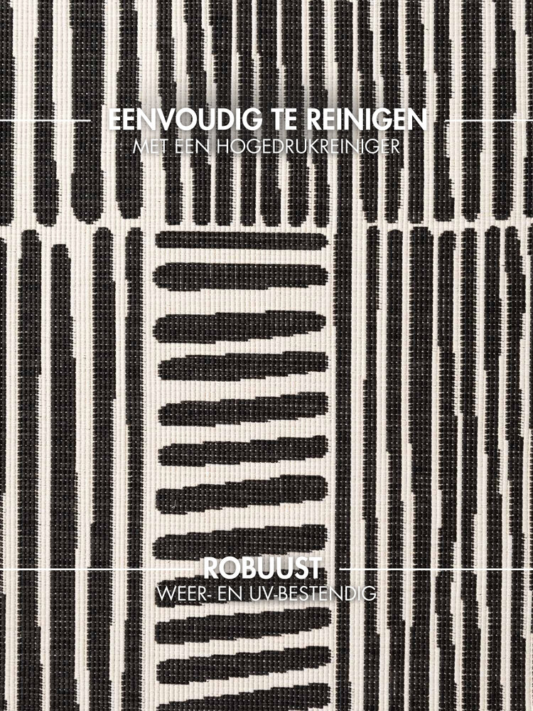 Rond buitenkleed - Haringey Bounds Zwart/Wit