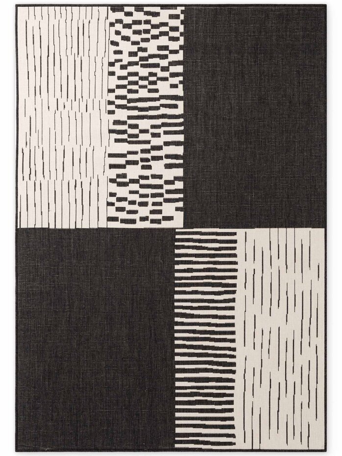 Buitenkleed - Haringey Acacia Zwart/Wit