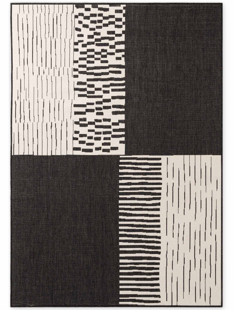 Buitenkleed - Haringey Acacia Zwart/Wit