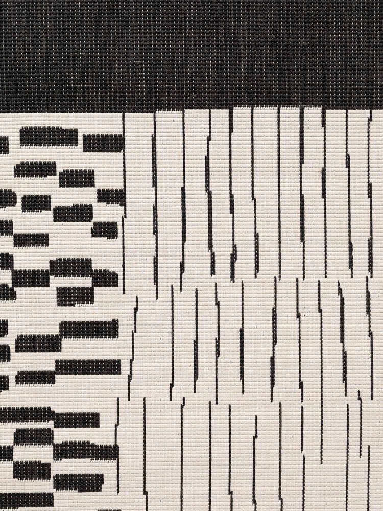 Buitenkleed - Haringey Acacia Zwart/Wit