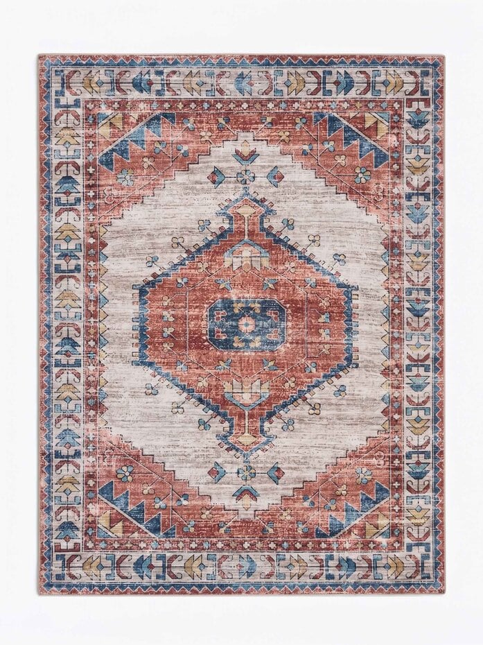 Vintage vloerkleed - Burano Terra/Blauw