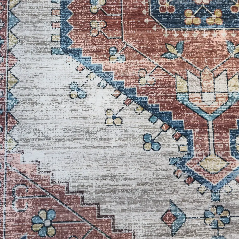 Vintage vloerkleed - Burano Terra/Blauw