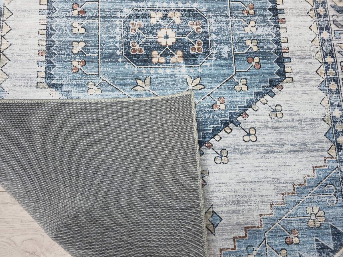 Vintage vloerkleed - Burano Blauw Vintage vloerkleed - Burano Blauw