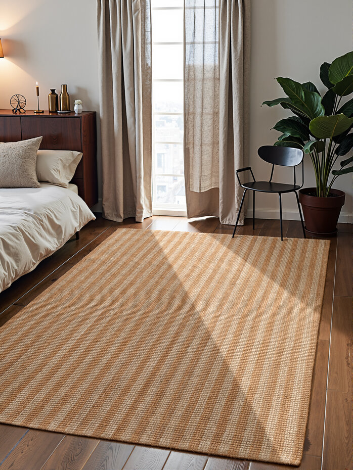 Jute vloerkleed - Harvest Amber Naturel/Creme Jute vloerkleed - Harvest Amber Naturel/Creme