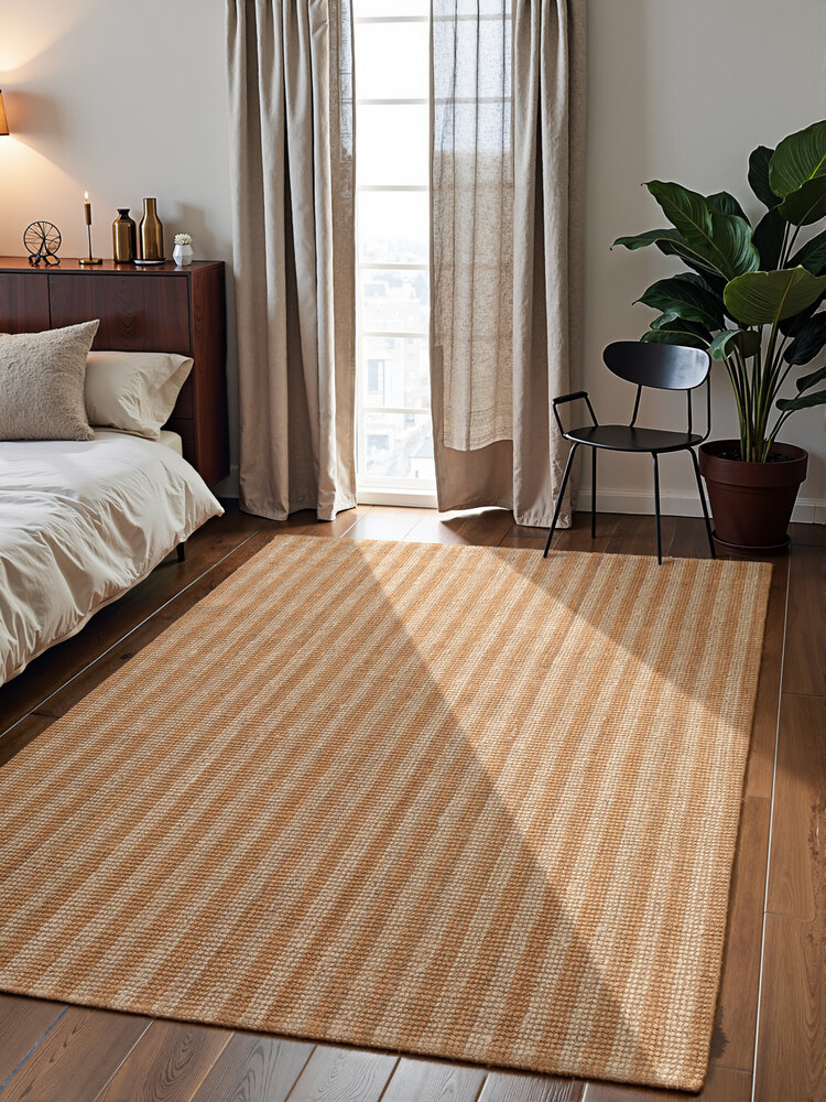 Jute vloerkleed - Harvest Amber Naturel/Creme Jute vloerkleed - Harvest Amber Naturel/Creme