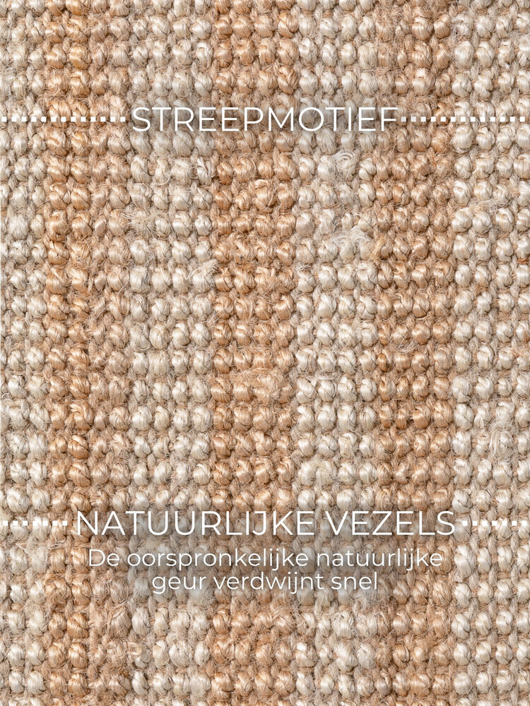 Jute vloerkleed - Harvest Amber Naturel/Creme Jute vloerkleed - Harvest Amber Naturel/Creme