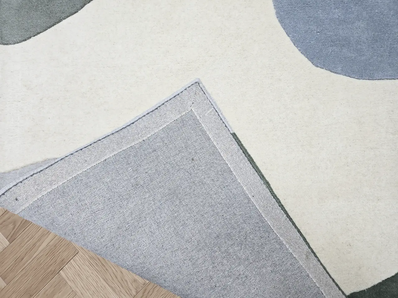 Wollen vloerkleed - Lunari Groen Wollen vloerkleed - Lunari Groen