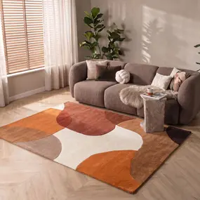 Wollen vloerkleed - Lunari Terracotta Wollen vloerkleed - Lunari Terracotta