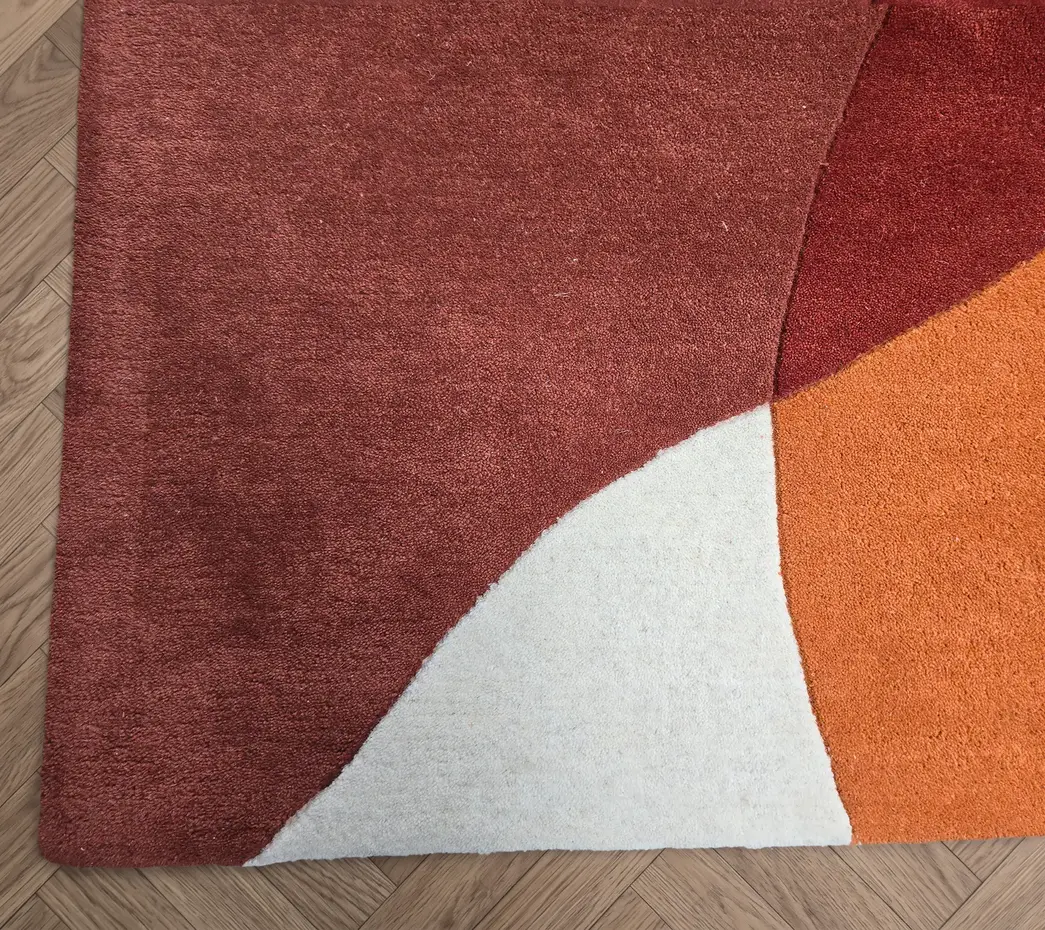Wollen vloerkleed - Lunari Terracotta Wollen vloerkleed - Lunari Terracotta