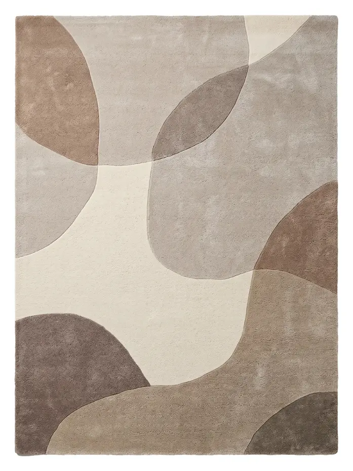 Wollen vloerkleed - Lunari Beige/Taupe Wollen vloerkleed - Lunari Beige/Taupe