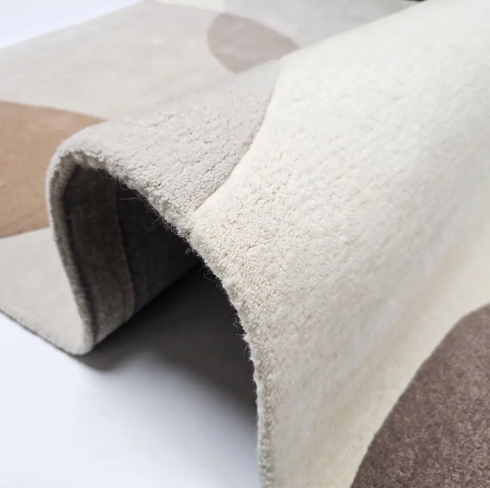 Wollen vloerkleed - Lunari Beige/Taupe Wollen vloerkleed - Lunari Beige/Taupe