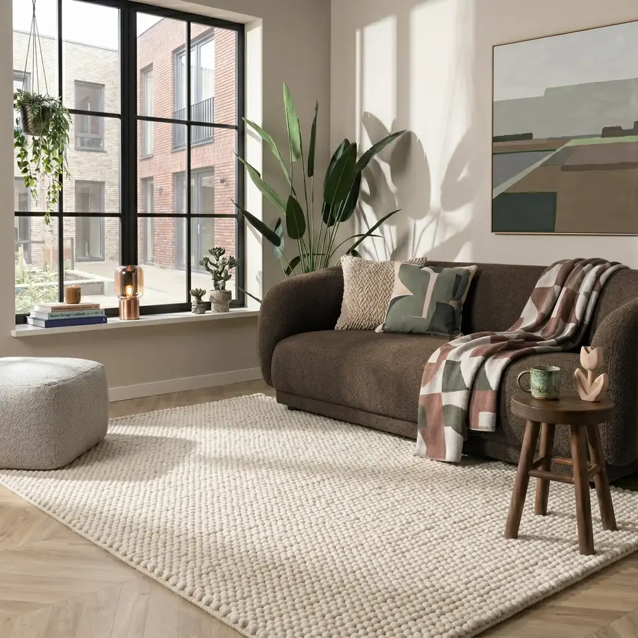 Wollen vloerkleed - Ventura Creme Wollen vloerkleed - Ventura Creme