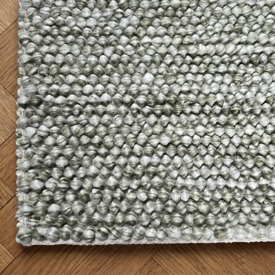 Wollen vloerkleed - Ventura Groen Wollen vloerkleed - Ventura Groen